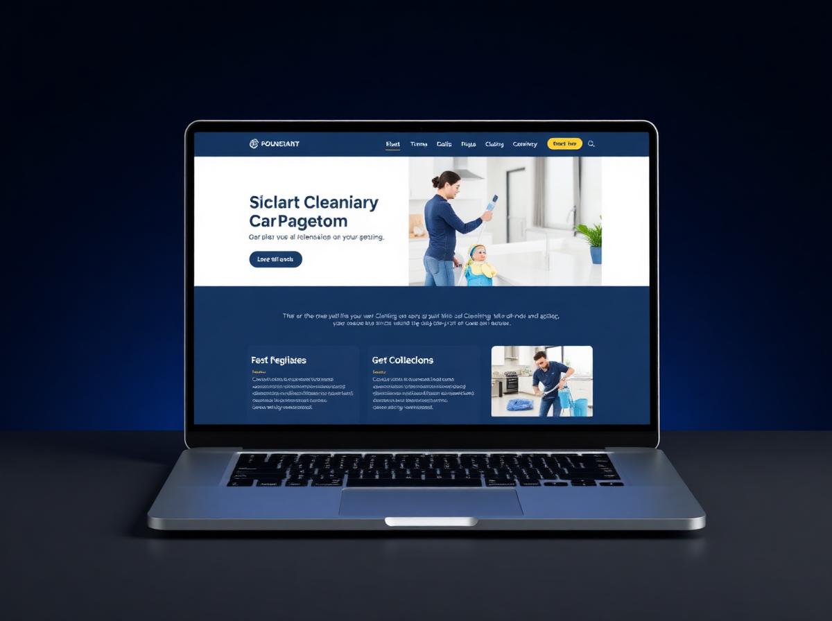 Crystal Clean Co. website mockup