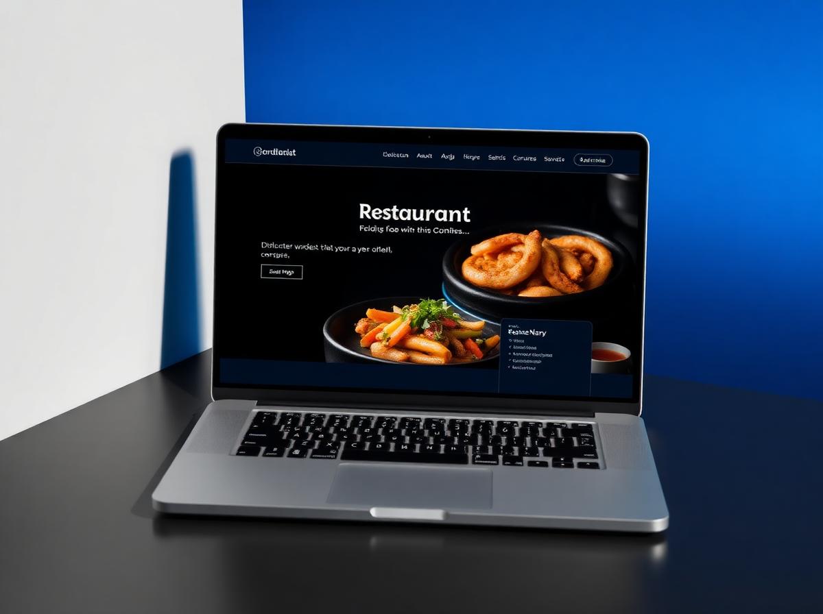 Saveur Bistro website mockup